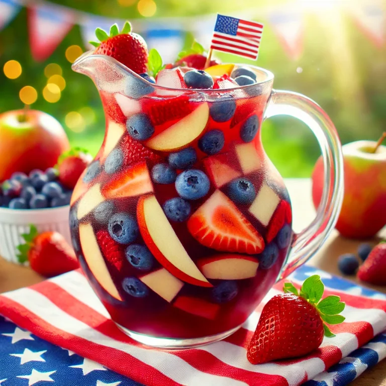 Red-White-and-Blue-Sangria-A-festive-glass-pitcher-of-red-white-and-blue-sangria.-The-sangria-has-a-mix-of-fresh-fruits-including-strawberries-blueberries-and-apple