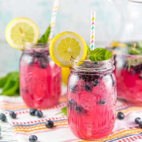 Blueberry Basil Lemonade