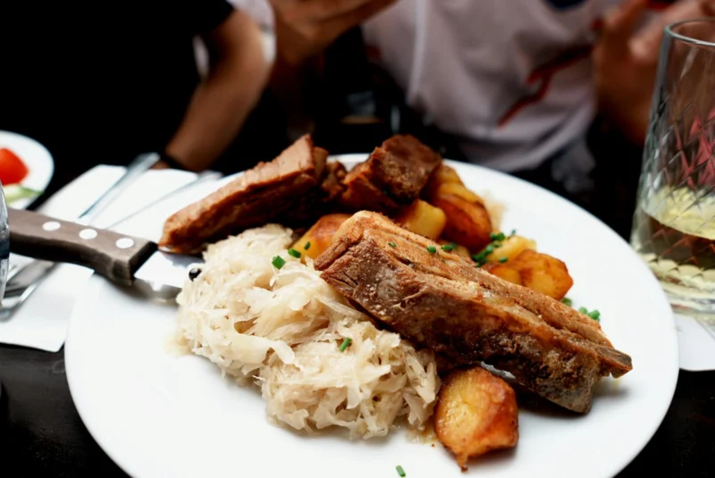 Roast Pork Ribs with Sauerkraut and Potatoes (Cozy Sunday-Style)