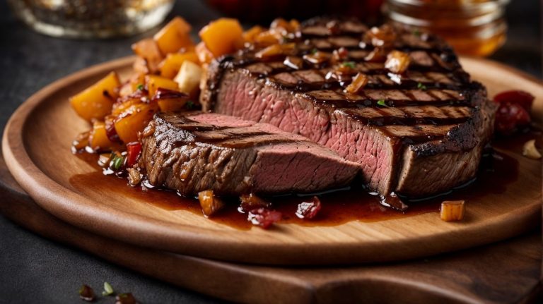 Grilled Sirloin Steak With Caramelized Onion Relish Recipe