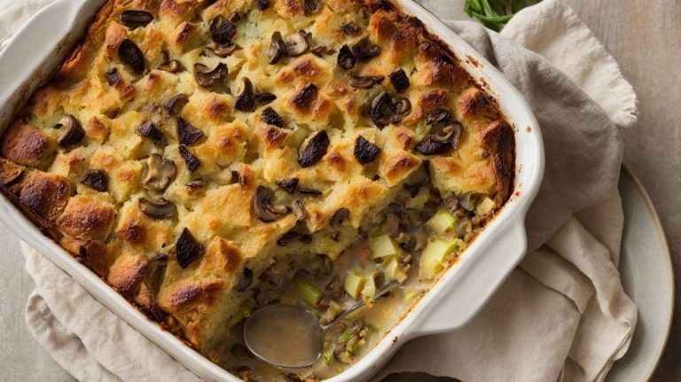 Mushroom And Leek Bread Pudding Recipe A Savory Twist On Bread Pudding Featuring Mushrooms And Leeks