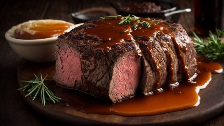 Ovenroasted Beef With Au Jus Recipe