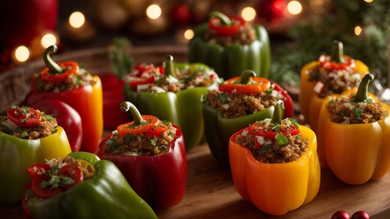 Stuffed Christmas Bell Peppers Recipe